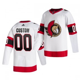Ottawa Senators Trikot Custom Adidas Weiss Authentic - Herren